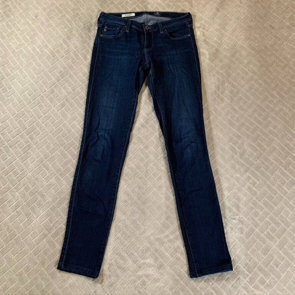 Adriano Goldschmied Womens 26 Denim Jeans Blue Legging Super Skinny Dark Wash